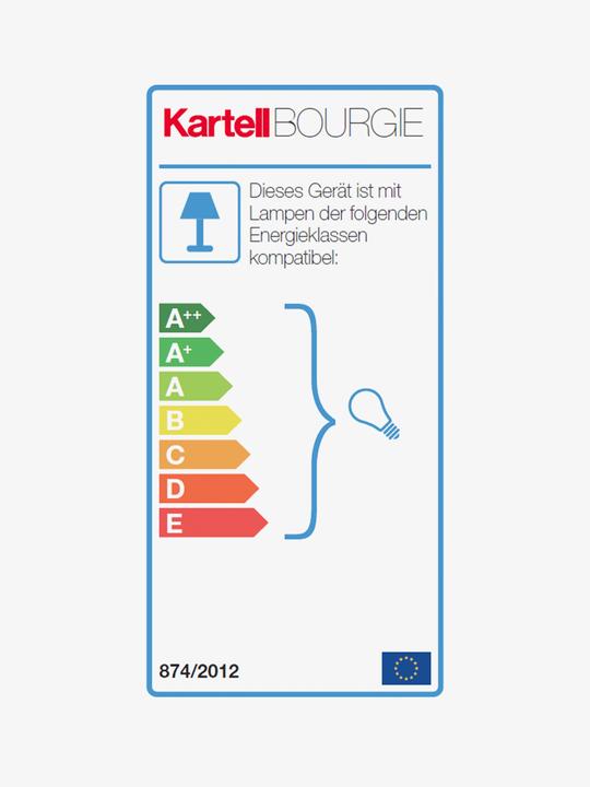 Label énergétique Kartell Bourgie (240 lm, E27)