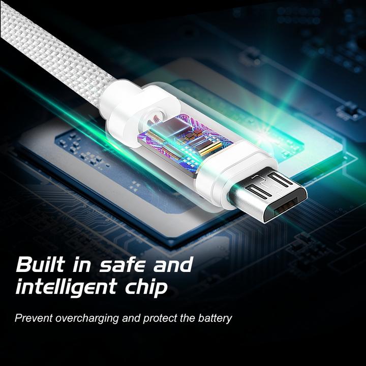 Actual product image Swissten Data cable Textile USB / Micro-USB 2.0 M (2 m)