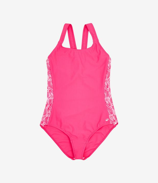Produktbild Nabaiji Girls’ swimming 1-piece swimsuit - 100 Viki pink (10, 11, 12)