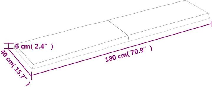 Produktbild VidaXL Aneta (180 x 40 x 6 cm)