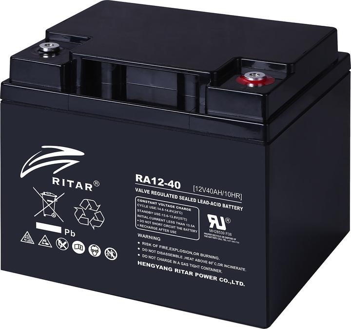 Immagine prodotto Revolt Batteria al piombo da 12 volt che non richiede manutenzione (12 V, 40 Ah)