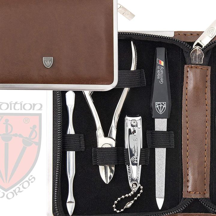 Produktbild Kellermann Maniküre Set Andria 8-tlg. 746, Braun