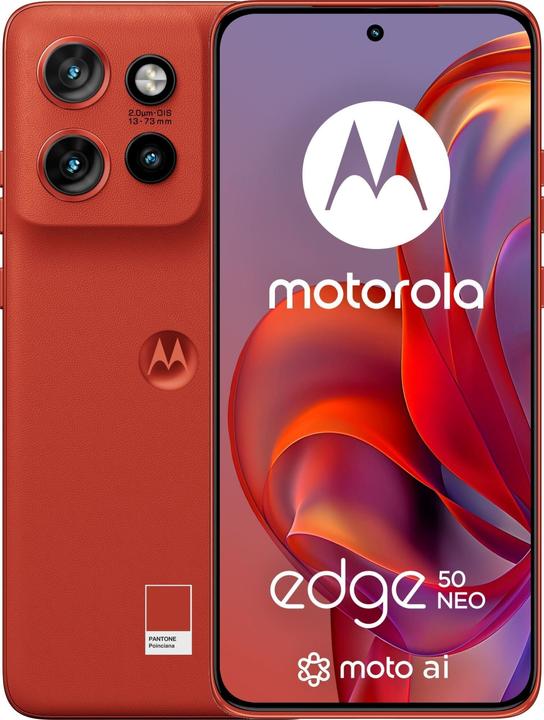 Produktbild Moto Edge 50 Neo (256 GB, poinciana, 6.40", SIM + eSIM, 50 Mpx, 5G)