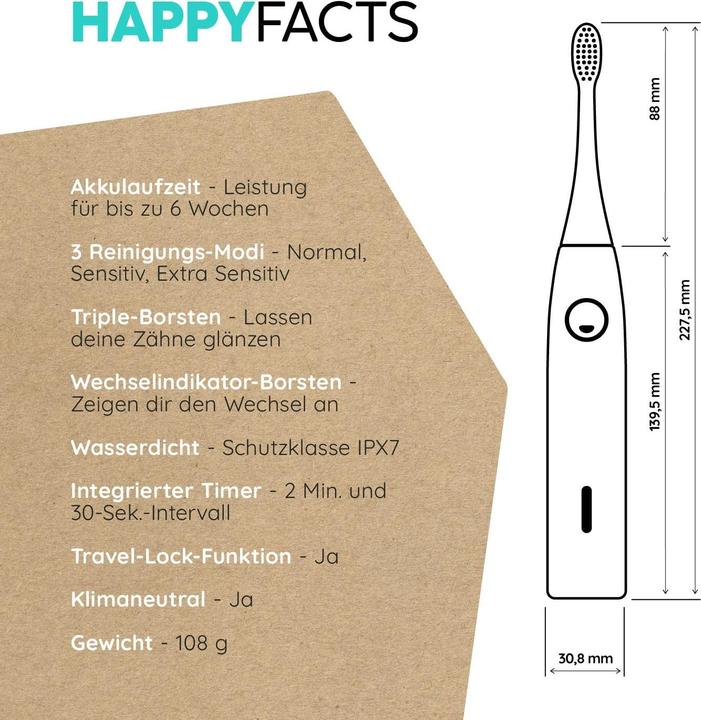 Produktbild happybrush Schallzahnbürste Minion ECO V3 (Schallzahnbürste)