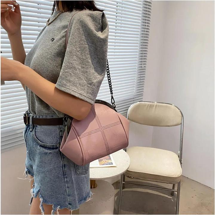 Immagine prodotto Only-Bags.Store Borsa a tracolla di design a catena Borse messenger in pelle PU di alta qualità Colore solido