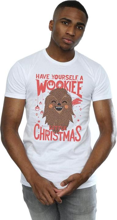 Actual product image Star Wars Mens Wookiee Little Christmas T-Shirt (XL)