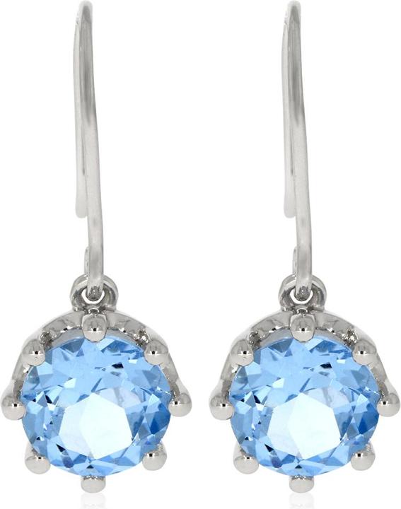 Produktbild Xen Ohrhänger mit Blue HT-Quarz ca. 3,78 ct. rhodiniert (925 Sterling Silber)