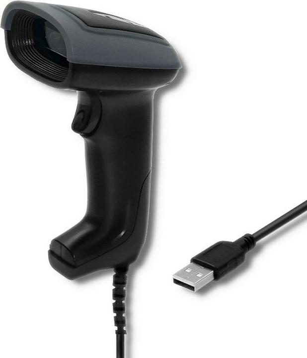 Qoltec 50863 Wired QR & BARCODE Scanner | USB (2D-Barcodes)
