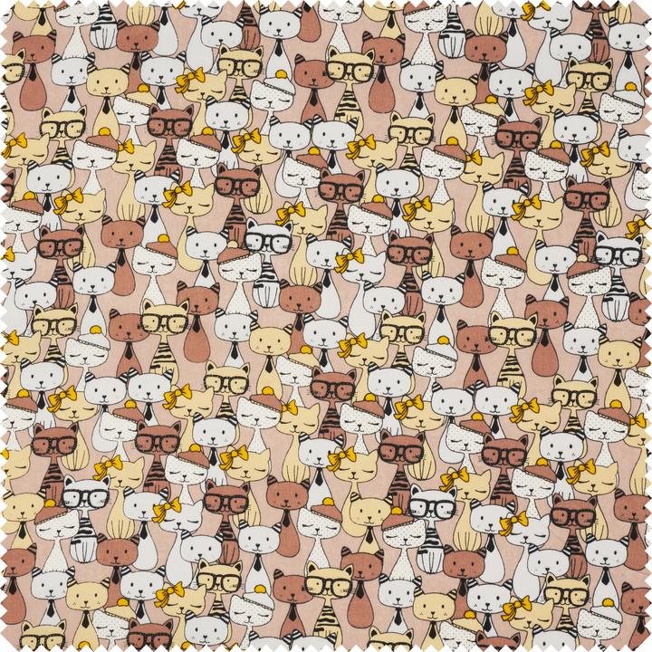 Actual product image VBS Cotton fabric "Funny Cats", 140 cm wide, by the metre