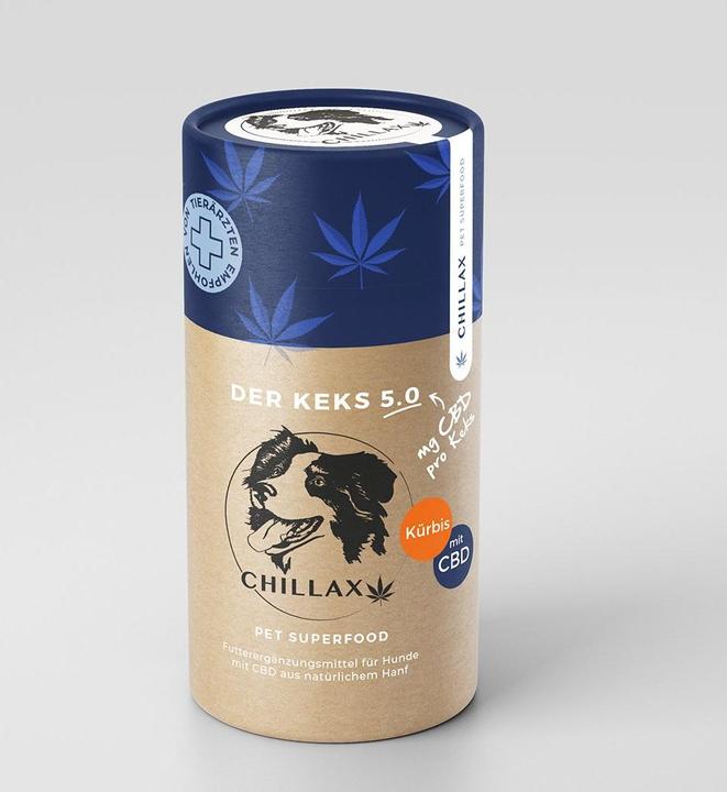 Immagine prodotto Chillax Integratore alimentare CBD biscotto di zucca - 5mg (Senior, Adulto, Junior, 1 pz., 180 g)