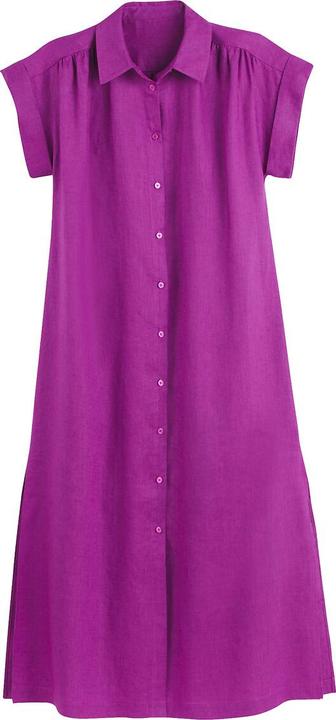 Actual product image La Redoute Collections Signature long shirt dress in linen (S)