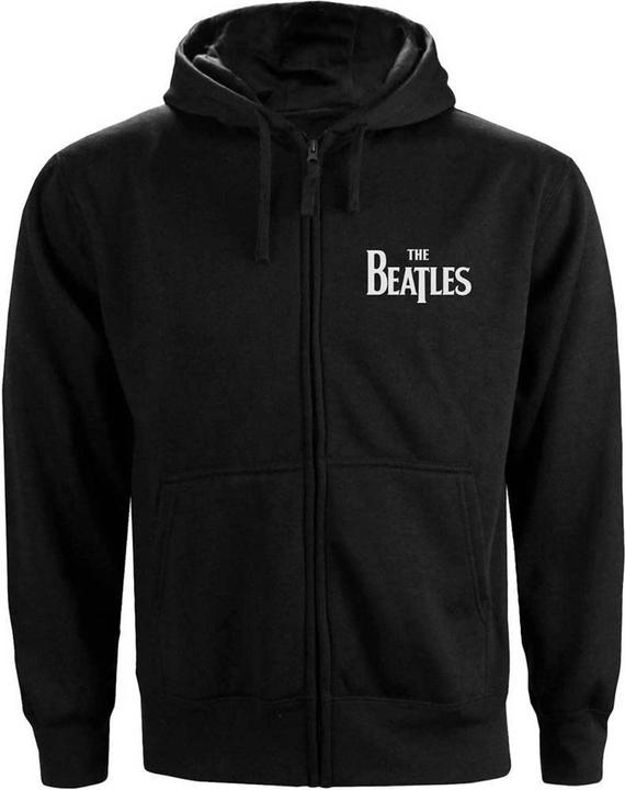 Actual product image The Beatles Unisex Adult Drop T Logo Full Zip Hoodie (4XL)