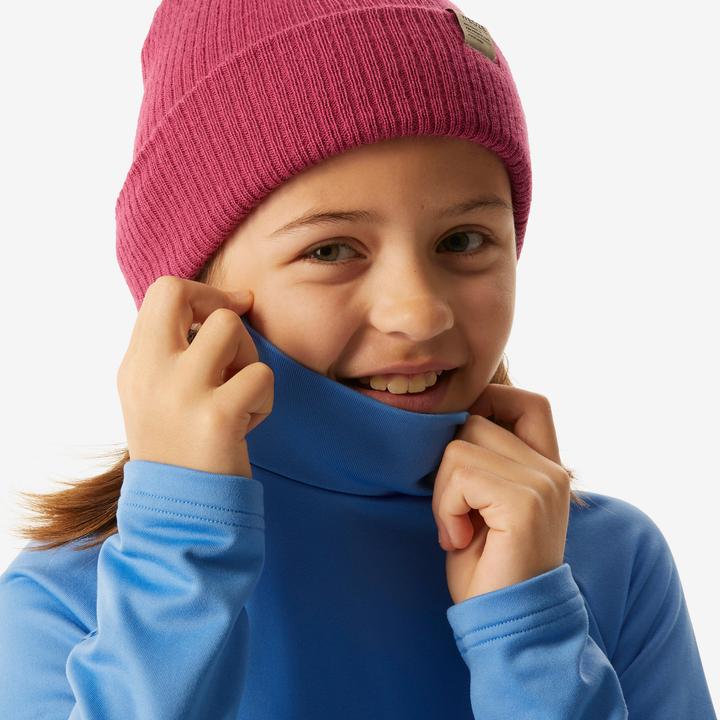 Produktbild Wedze Skiunterwäsche Funktionsshirt Kinder hoher Kragen - BL 500 blau (116)