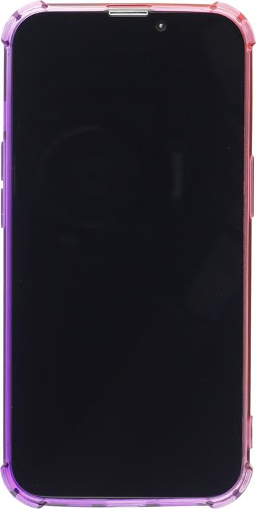 Produktbild PhoneLook Hülle Gummi Bumper Rainbow mit extra Schutz für Ecken Antischock rosa t (Apple iPhone 15 Pro Max)