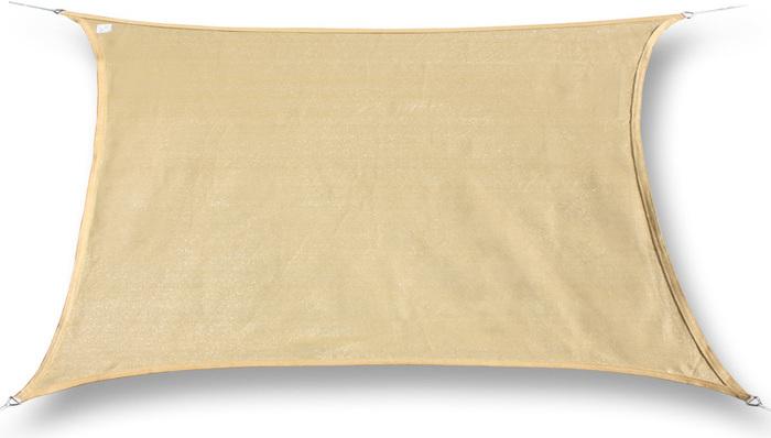 Actual product image Swisshandel24 Sun sail waterproof rectangle 5x6m, sand (5 x 6 m)