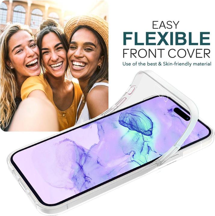 Produktbild Nalia Klare 360 Grad Hülle (Apple iPhone 15 Pro)