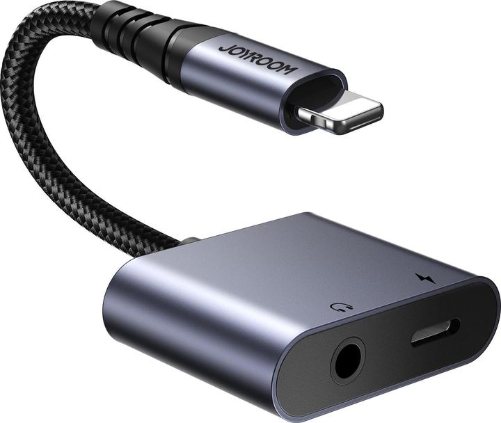 Joyroom SY-L01 Lightning to Lightning / 3.5 mm mini jack DAC adapter 2 in 1 (Lightning, 3.5mm jack)