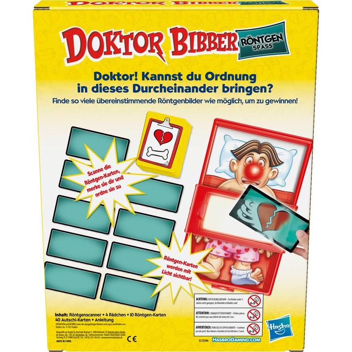 Immagine prodotto Hasbro Gaming Gioco per bambini Doctor Bibber - divertimento ai raggi X (Tedesco)