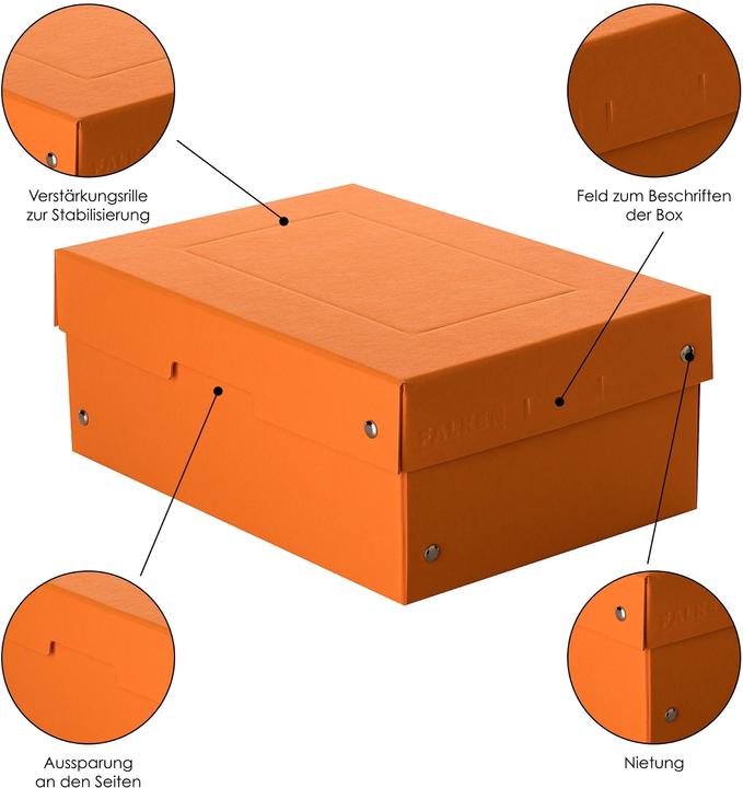 Productafbeelding Falken PURE Box Pastel A5 100 mm vulhoogte oranje (A5)