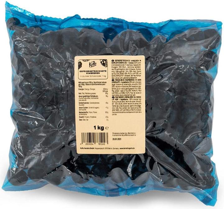 Produktbild KoRo Gefriergetrocknete Himbeeren in dunkler Schokolade (1000 g)