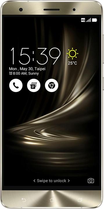ASUS ZenFone 3 Deluxe ZS570KL (64 GB, Glacial Silver, 5.70", Dual SIM, 23 Mpx, 4G)