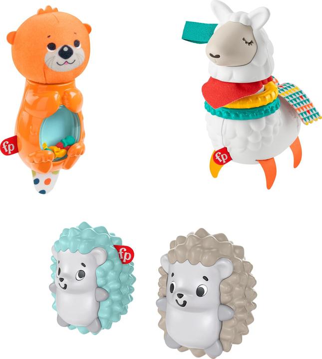 Actual product image Fisher-Price Animal rattles, activity toys for babies