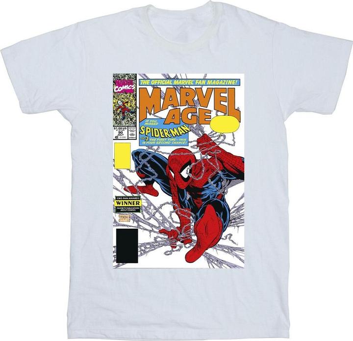 Actual product image Girls Spider-Man Age Comic Cover Cotton T-Shirt (116)