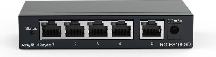 Image du produit Ruijie Switch 5 ports Gigabit non administrable, 5 ports Gigabit RJ45,Steel Case (5 Ports)