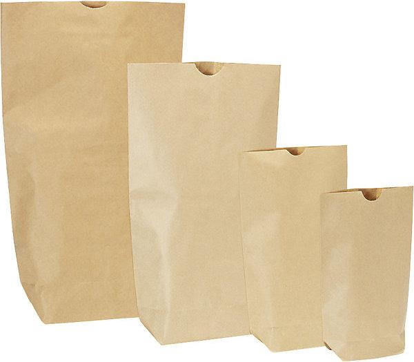 Immagine prodotto kaiserkraft Sacchetto con fondo terra, in carta calandrata, a 1 strato, lungh. x largh. 290 (500 Pezzo/i)