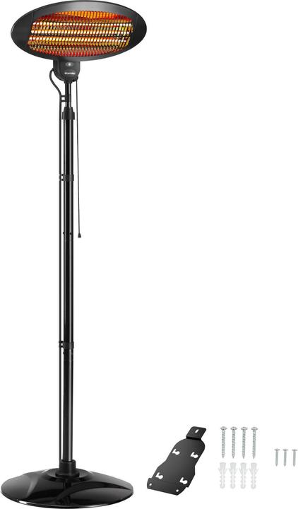 Produktbild tectake Infrarotheizstrahler Solaris Monolith 2000W höhenverstellbar (2000 W)
