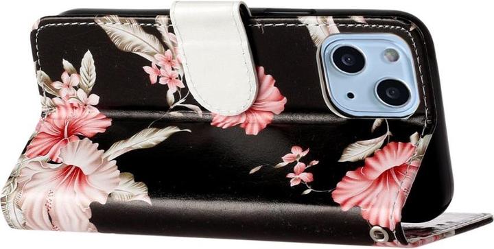 Actual product image Ueli Express iPhone 13 Mini Book Case Case with Card Holder Retro Flowers (Apple iPhone 13 mini)