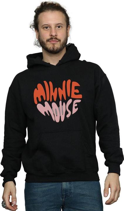 Actual product image Disney Mens Minnie Mouse Heart Shaped Hoodie (M)