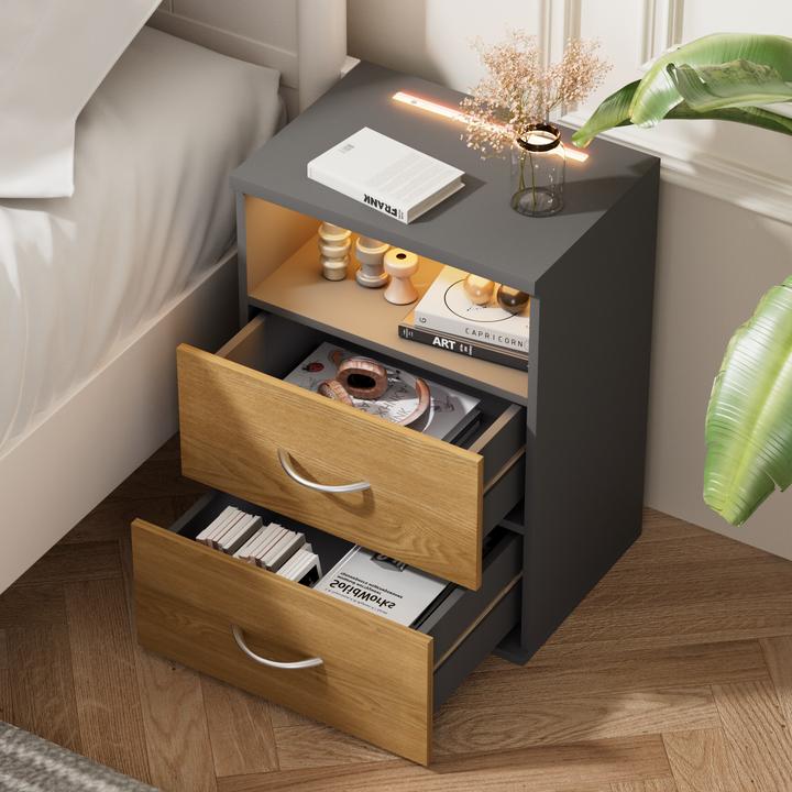Immagine prodotto Casaria Comodino (39 x 28 x 54 cm)
