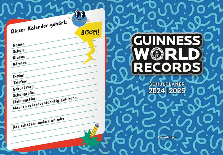 Image du produit Ravensburger Agenda scolaire Guinness World Records 2024/2025 (Allemand)