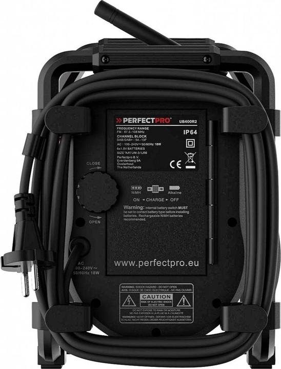 Immagine prodotto PerfectPro Radio da cantiere UBOX 400R (DAB, FM, Bluetooth)