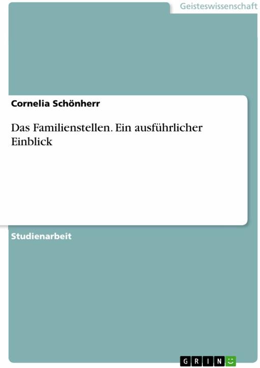 Immagine prodotto Das Familienstellen. Ein ausführlicher Einblick (Tedesco, Cornelia Schönherr, 2018)