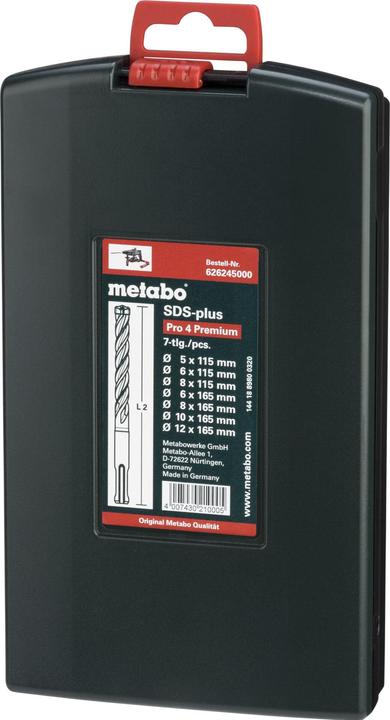 Actual product image Metabo SDS-plus Pro 4 (5 mm, 6 mm, 8 mm, 10 mm, 12 mm)