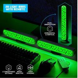 Produktbild Paladone Products Minecraft - Set de 2 barres lumineuses avec télécommande