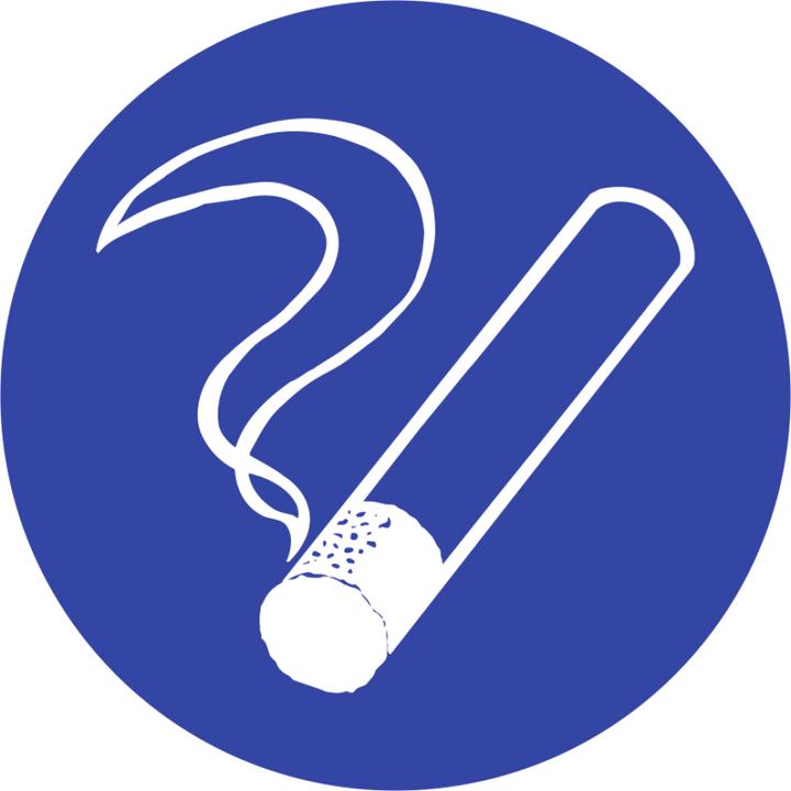 Moravia Smoking permitted sign Foil, Ø 200 mm