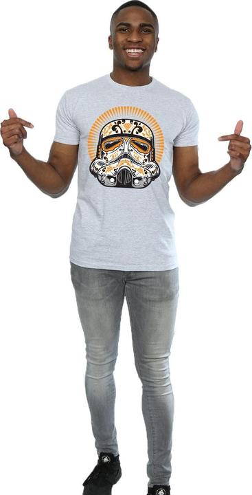 Actual product image Star Wars Mens Stormtrooper Dia De Los Muertos T-Shirt (L)