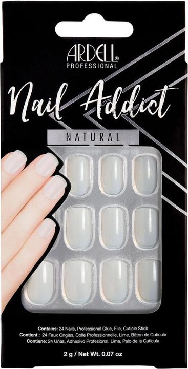 Actual product image Ardell Nail Addict - Nail Addict Natural Squared (Nail lutensil, White)