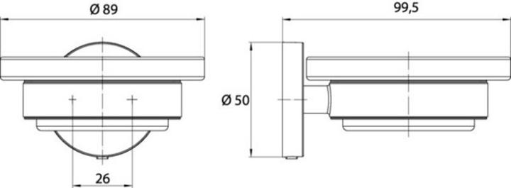 Produktbild Emco ROUND Seifenhalter chrom 433000100