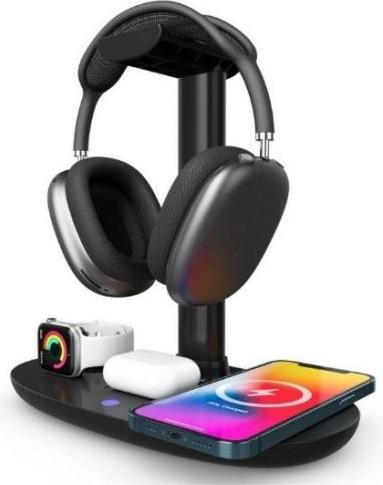 Actual product image iLike 4in1 15W Wireless Magsafe Qi Charger Stand (15 W)
