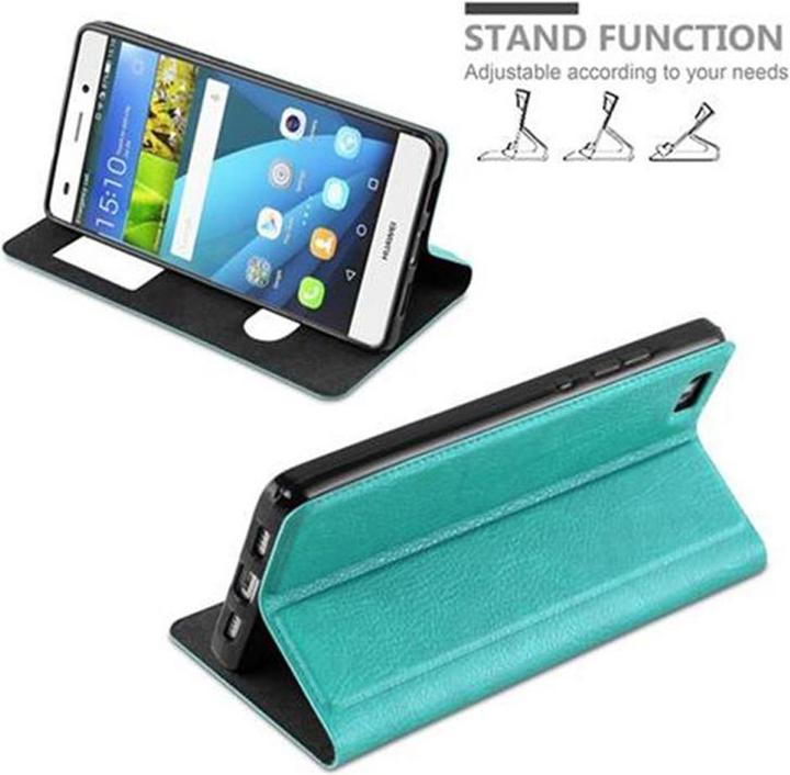 Actual product image Cadorabo Case Book View Doppelfenster (Huawei P8 Lite)