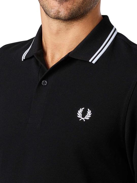 Actual product image Fred Perry Twin Tipped Polo Long Sleeve black (M)