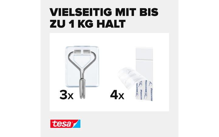Actual product image tesa Powerstrips adhesive hooks Small