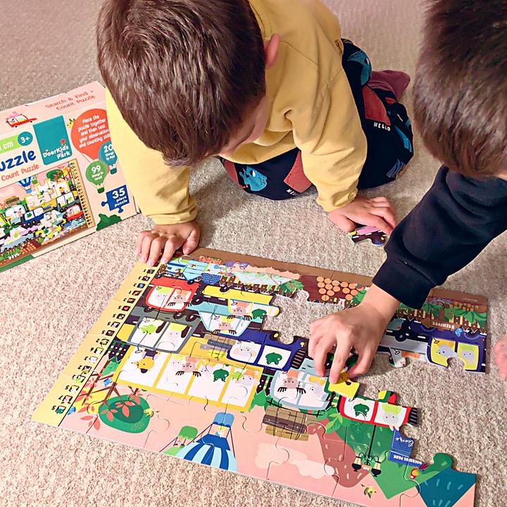 Immagine prodotto DoerKids Cerca Trova e conta il puzzle del parcheggio (35 pezzi)