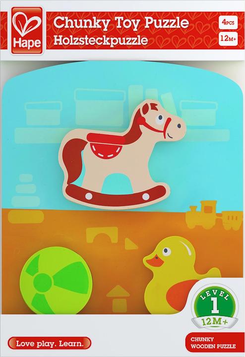 Image du produit Hape Puzzle à encastrement en bois Salle de jeux (4 pièces)