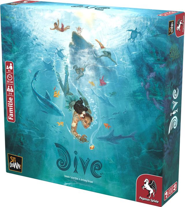 Actual product image Pegasus 57251G - Dive, Board game, 2-4 players, ages 8+ (DE edition) (German)