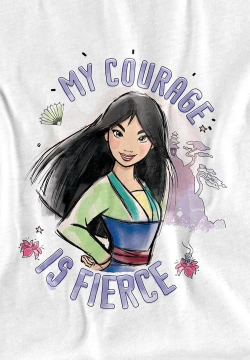 Immagine prodotto Mulan My Courage Is Fierce Maglietta Bambini (128)
